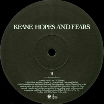 Vinyl Record Keane - Hopes And Fears (LP) - 3