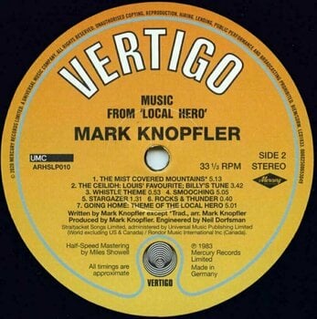 Vinyl Record Mark Knopfler - Local Hero (LP) - 3