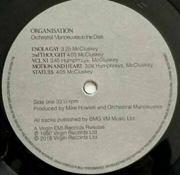 Disco de vinilo Orchestral Manoeuvres - Organisation (LP) - 2