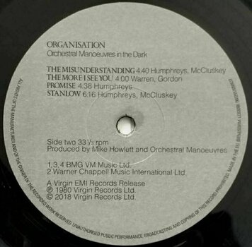 Vinyylilevy Orchestral Manoeuvres - Organisation (LP) - 3
