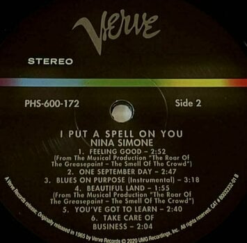 Vinyl Record Nina Simone - I Put A Spell On You (Reissue) (LP) - 3