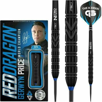 Săgeți Red Dragon Gerwyn Price Back to Black Tungsten 90% Steeltip 26 g Săgeți - 3