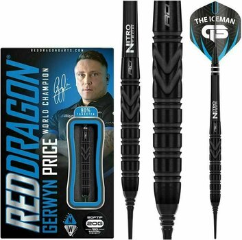 Săgeți Red Dragon Gerwyn Price Back to Black Tungsten 90% Softip 18 g Săgeți - 3