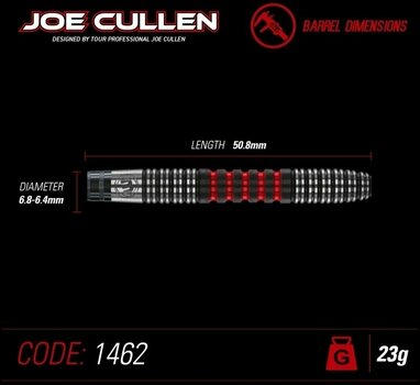 Săgeți Winmau Joe Cullen Tungsten 90% Steeltip 23 g Săgeți - 5