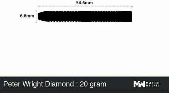 Βελάκια Red Dragon Peter Wright World Champion Diamond Edition Tungsten 90% Steeltip 20 g Βελάκια - 7