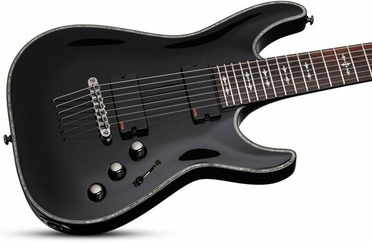 7-string Electric Guitar Schecter Hellraiser C-7 Black - 2