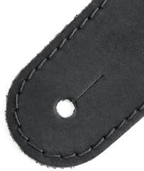Gitarrengurt Richter RAW II Suede Black Waxy Suede Black Gitarrengurt - 1