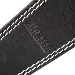 Gitarrengurt Richter Springbreak I Black Black With White Stitches Gitarrengurt - 1