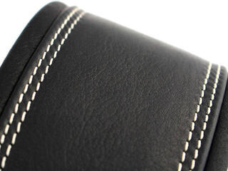 Gitarrengurt Richter Springbreak I Black Black With White Stitches Gitarrengurt - 3