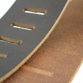 Leather guitar strap Richter Raw II Brown Leather guitar strap Brown - 7