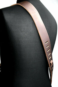 Leather guitar strap Richter Raw II Brown Leather guitar strap Brown - 8