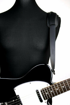 Ledergurte für Gitarren Richter Slim Deluxe XL Buffalo Black Ledergurte für Gitarren Black - 5