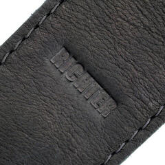 Gitarrengurt Richter Raw IV Nappa Black Black Gitarrengurt - 2