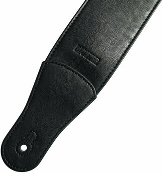 Leather guitar strap Richter Stronghold II Black Leather guitar strap Black - 3