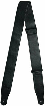 Leather guitar strap Richter Stronghold II Black Leather guitar strap Black - 5