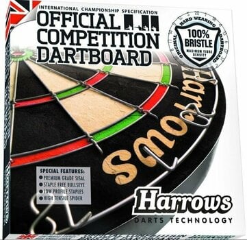 Dartbord Harrows Official Board Zwart 1 kg Dartbord - 3
