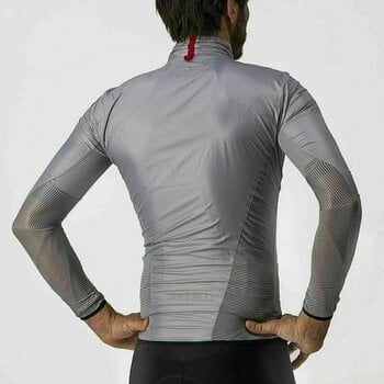 Biciklistička jakna, prsluk Castelli Aria Shell Jacket Silver Gray S Jakna - 9