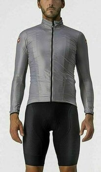 Cycling Jacket, Vest Castelli Aria Shell Jacket Silver Gray XL Jacket - 3