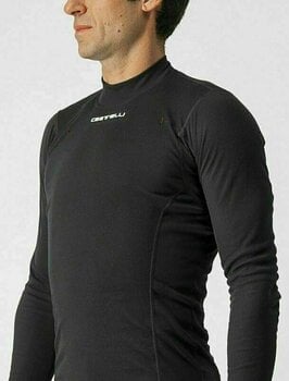 Odzież kolarska / koszulka Castelli Flanders Warm Long Sleeve Bielizna funkcjonalna Black M - 5