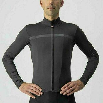 Mez kerékpározáshoz Castelli Pro Thermal Mid Long Sleeve Funkcionális fehérnemű Dark Gray S - 5