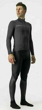 Jersey/T-Shirt Castelli Pro Thermal Mid Long Sleeve Jersey Funktionsunterwäsche Dark Gray XL - 7