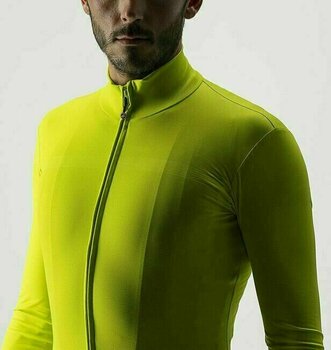 Cyklodres/ tričko Castelli Pro Thermal Mid Long Sleeve Jersey Chartreuse S - 7