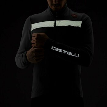 Maillot de cyclisme Castelli Puro 3 Jersey Full Zip Orange/Black Reflex 3XL Maillot - 6