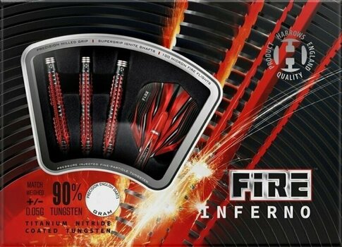Fléchettes Harrows Fire Inferno Tungsten 90% Softip 18 g Fléchettes - 3