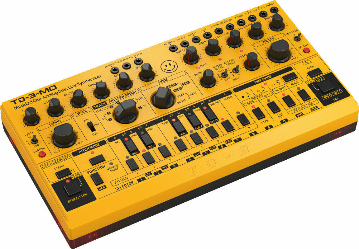 Behringer TD-3-MO-AM Synthesizer Yellow - Muziker