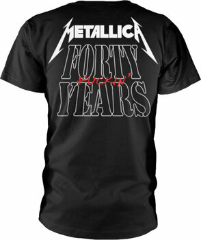 Shirt Metallica Shirt 40th Anniversary Forty Years Heren Black L - 2