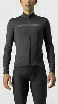 Maglietta ciclismo Castelli Pro Thermal Mid Long Sleeve Jersey Intimo funzionale Dark Gray 2XL - 2