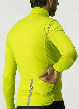 Cyklodres/ tričko Castelli Pro Thermal Mid Long Sleeve Jersey Chartreuse 2XL - 4