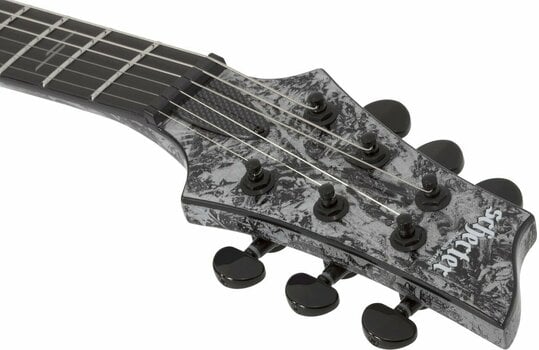 Elektrická kytara Schecter C-1 Metallic Silver - 12