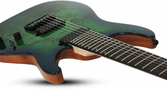 Elektrische gitaar Schecter C-7 Pro Aqua Burst - 3