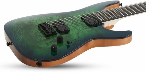 Elektrische gitaar Schecter C-7 Pro Aqua Burst - 4