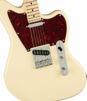 Electric guitar Fender Squier Paranormal Offset Telecaster Olympic White - 4