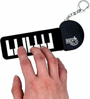 Muzički privezak Mukikim Rock and Roll It - Micro Classic Piano Privezak za ključeve Black & White - 2