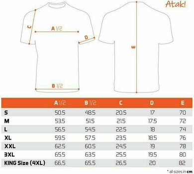 Camiseta de manga corta Delphin Camiseta de manga corta T-shirt Atak! XL - 4