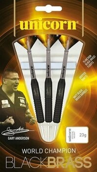 Darts Unicorn Black Brass Steeltip 24 g Darts - 3