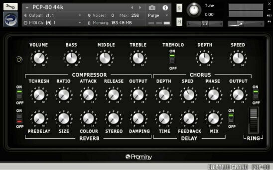Audio biblioteka za sampler Prominy Electric Grand PCP-80 (Digitalni proizvod) - 2