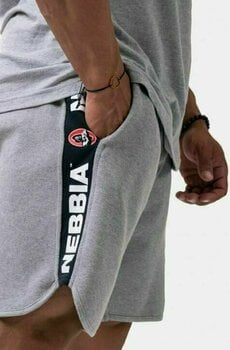 Fitness nadrág Nebbia Legend Approved Shorts Light Grey M Fitness nadrág - 3