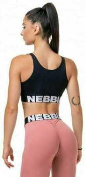 Fitness spodní prádlo Nebbia Smart Zip Front Sports Bra Black XS Fitness spodní prádlo - 2