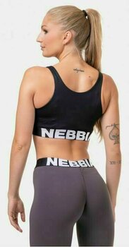 Fitness spodní prádlo Nebbia Smart Zip Front Sports Bra Black XS Fitness spodní prádlo - 6
