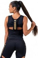 Fitness T-shirt Nebbia Honey Bunny Crop Top Black XS Fitness T-shirt - 1