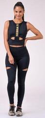 Fitness T-shirt Nebbia Honey Bunny Crop Top Black XS Fitness T-shirt - 5