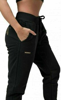 Фитнес панталон Nebbia Gold Classic Sweatpants Black L Фитнес панталон - 3