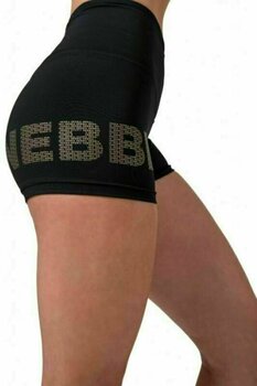 Fitness Hose Nebbia Gold Print Shorts Black XS Fitness Hose - 3