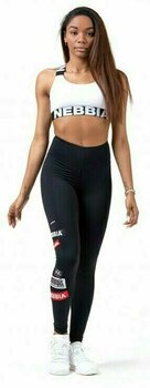 Fitness Hose Nebbia High Waist Labels Leggings Black S Fitness Hose - 5
