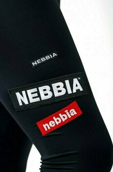 Fitness Hose Nebbia High Waist Labels Leggings Black M Fitness Hose - 2
