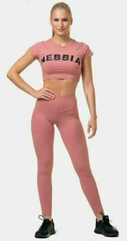 Fitness pantaloni Nebbia High-Waist Mesh Old Rose S Fitness pantaloni - 5